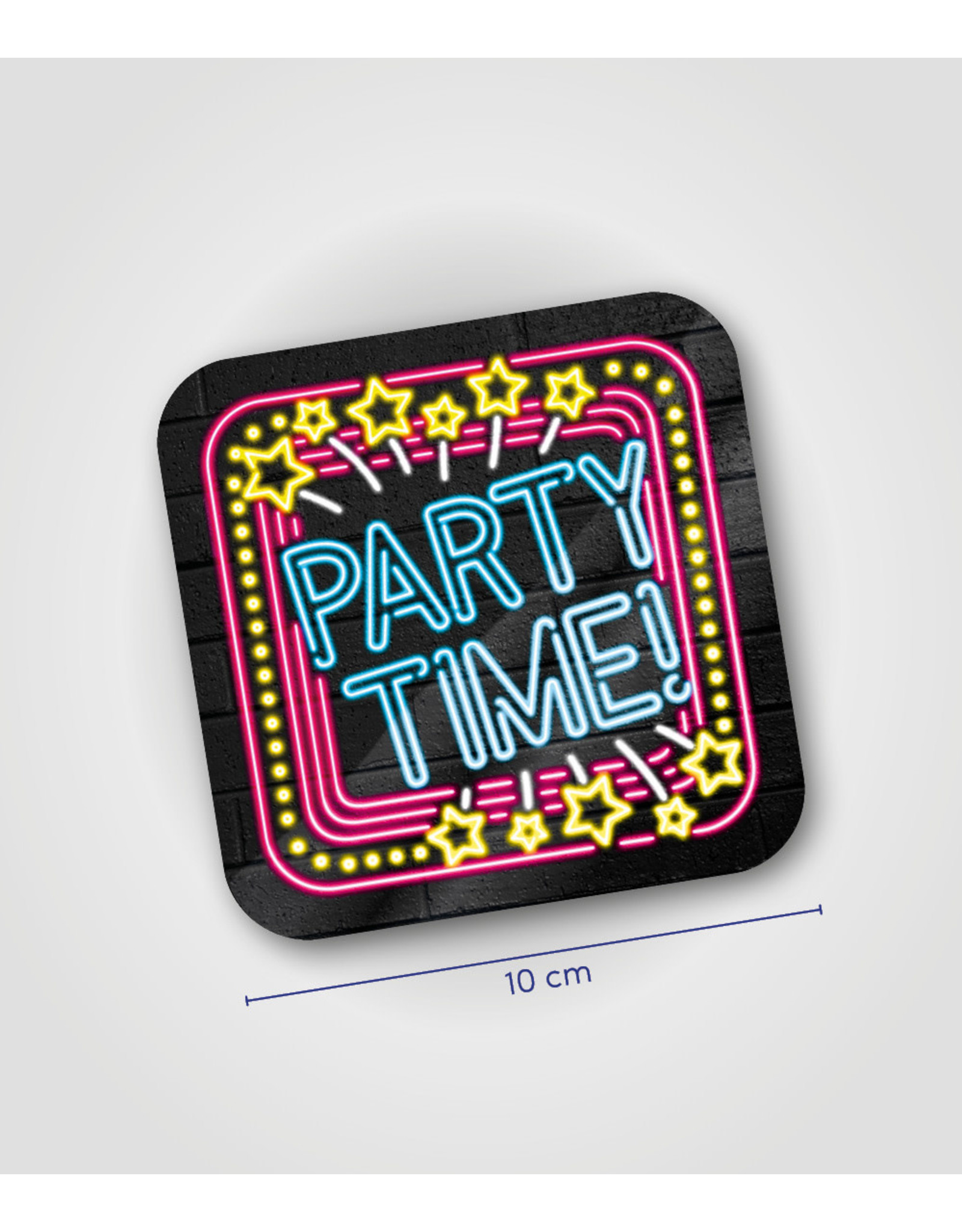 Onderzetter Neon - Party time!