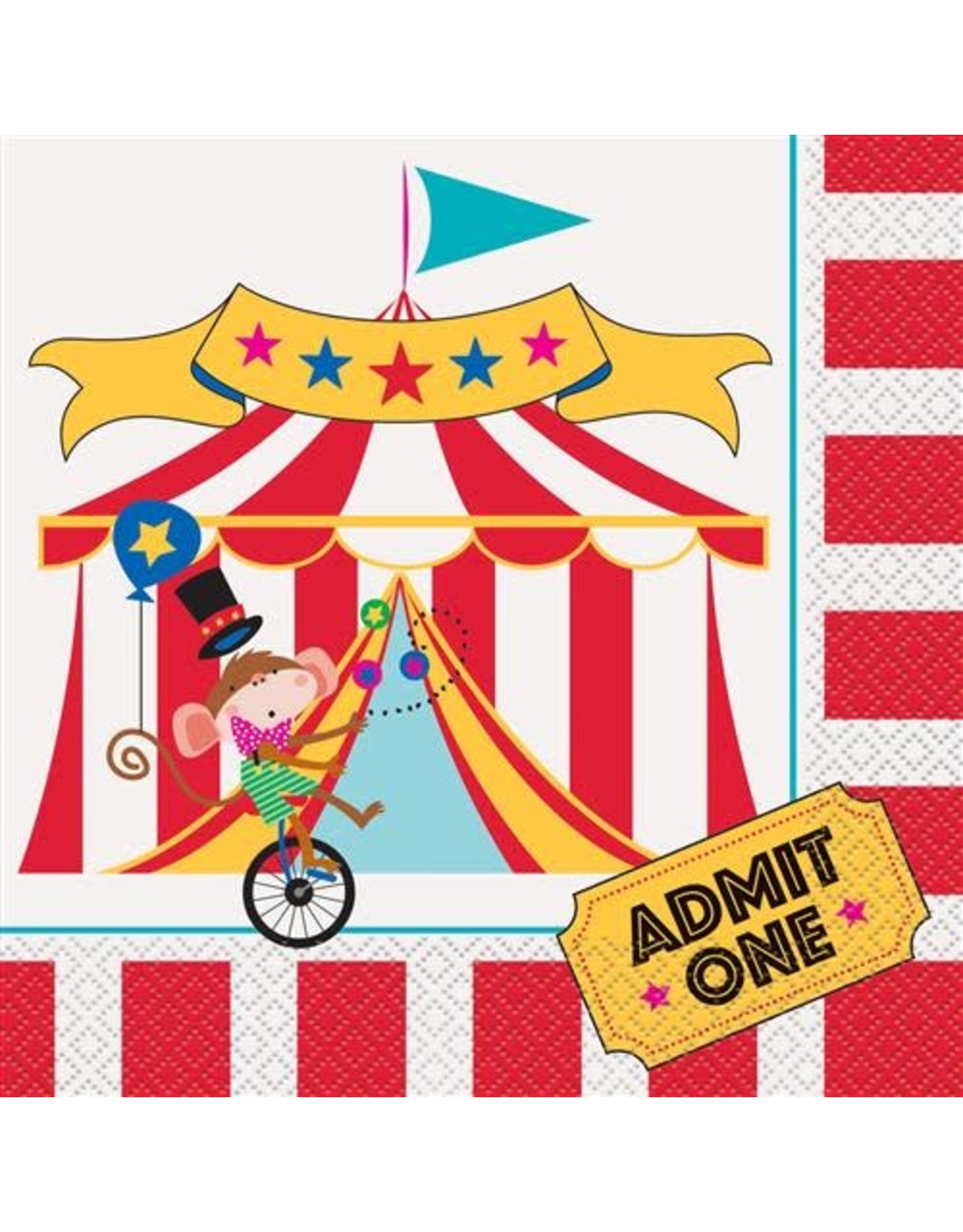 Servetten Circus Carnaval (16 stuks)