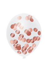 Confetti Ballonnen Rosé Goud (30 cm, 5 stuks)