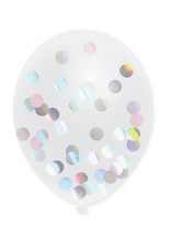 Confetti Ballonnen Holografisch (30 cm, 5 stuks)