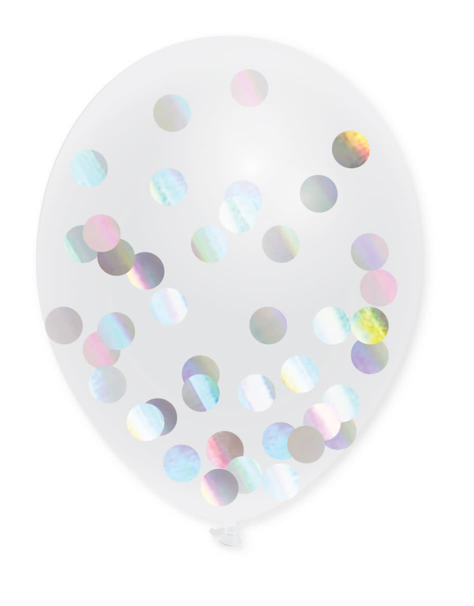 Confetti Ballonnen Holografisch (30 cm, 5 stuks)
