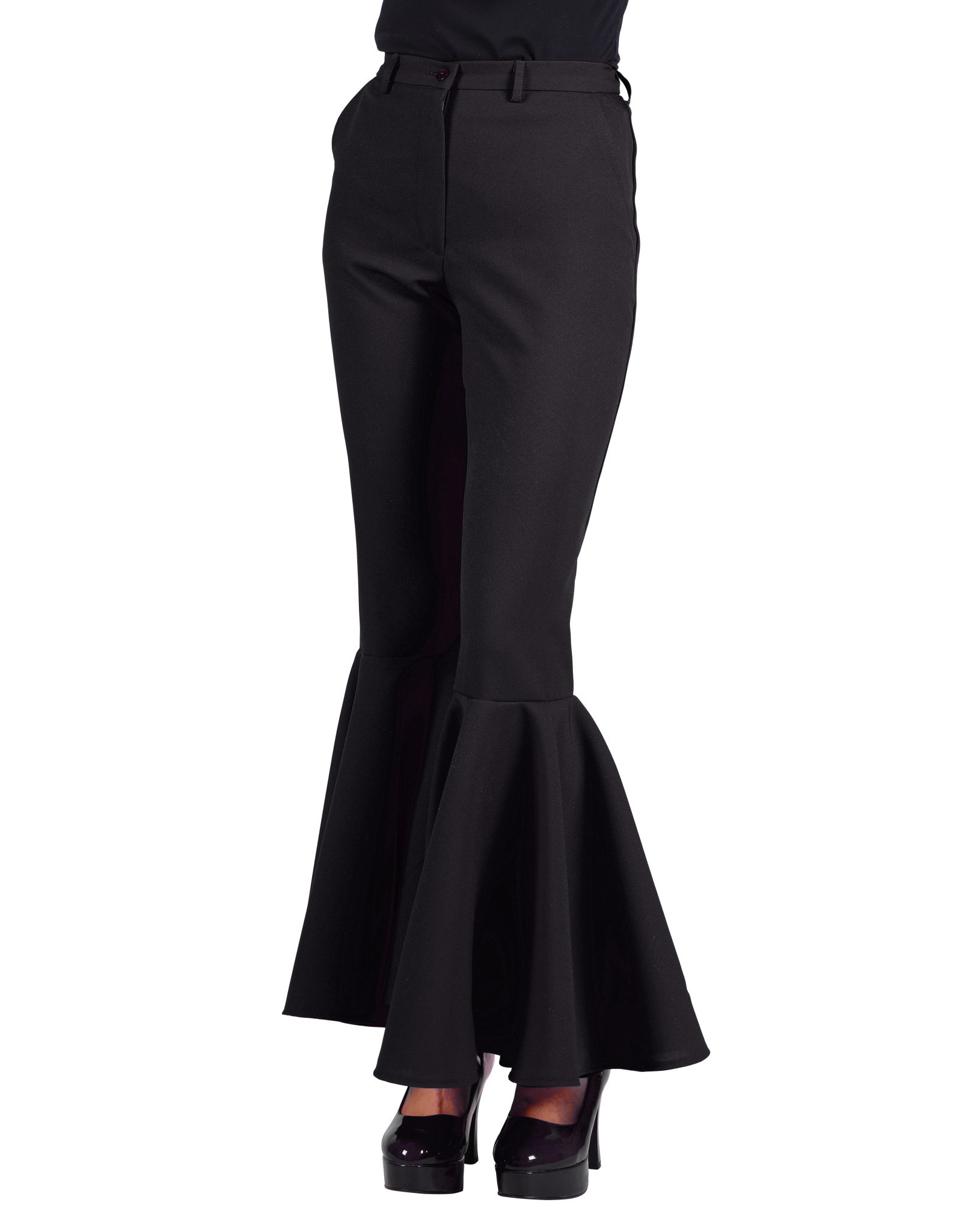 Jaren 70 Broek Dame, Zwart