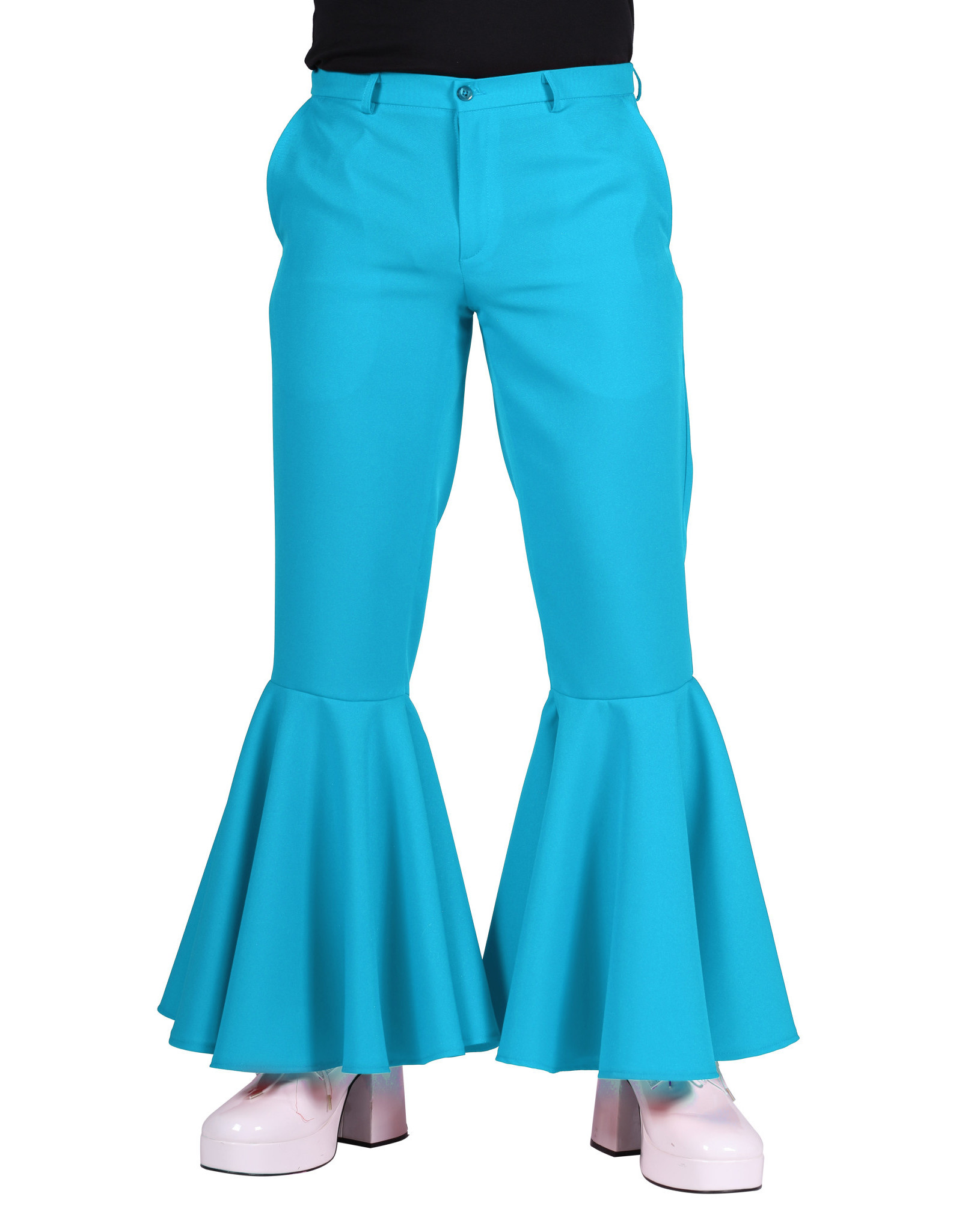 Jaren 70 Herenbroek, Turquoise