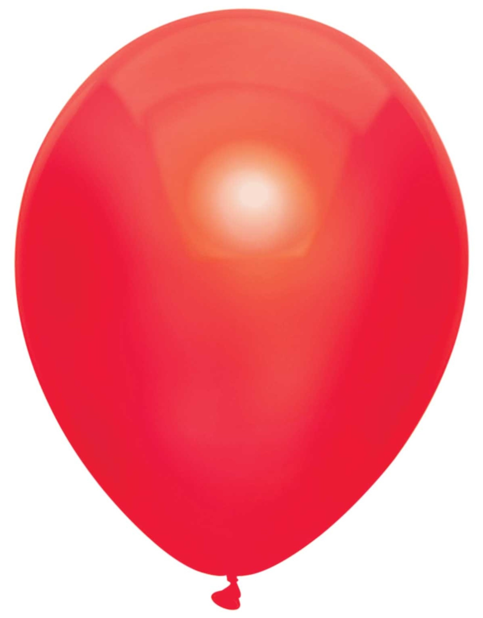 Ballonnen Uni Metallic Rood (30 cm, 10 stuks)