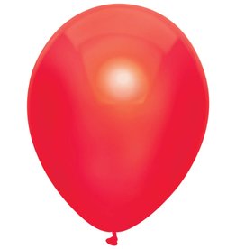Ballonnen Uni Metallic Rood (30 cm, 10 stuks)