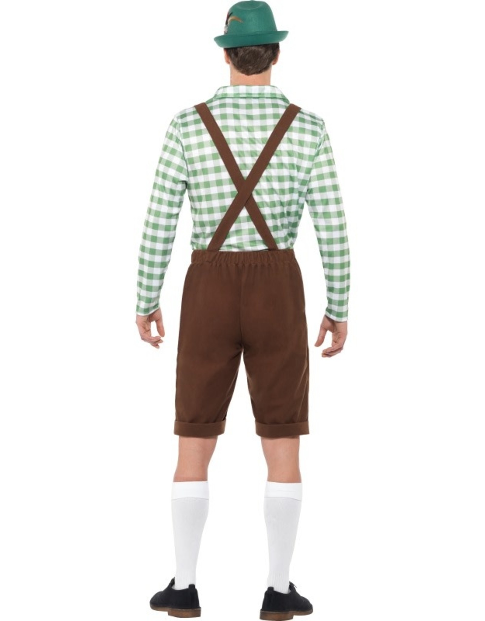 Alpine Bavarian Kostuum Groen/Bruin voor Heren