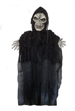Halloweendecoratie Staand Skelet met licht en geluid (180cm)