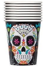 Bekertjes Skull Day of the Dead (25 cl, 8 stuks)