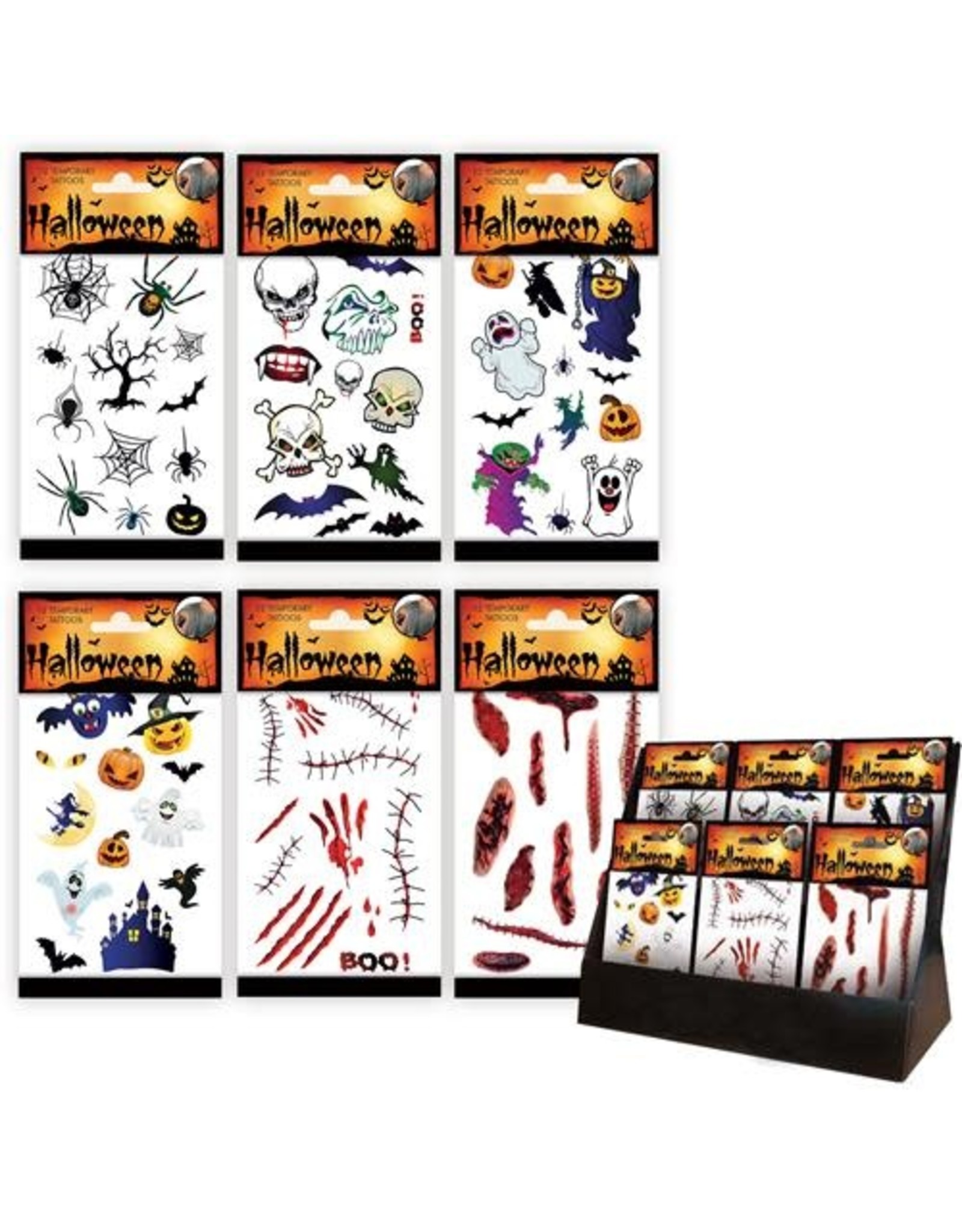 Halloween Tattoo's Assorti