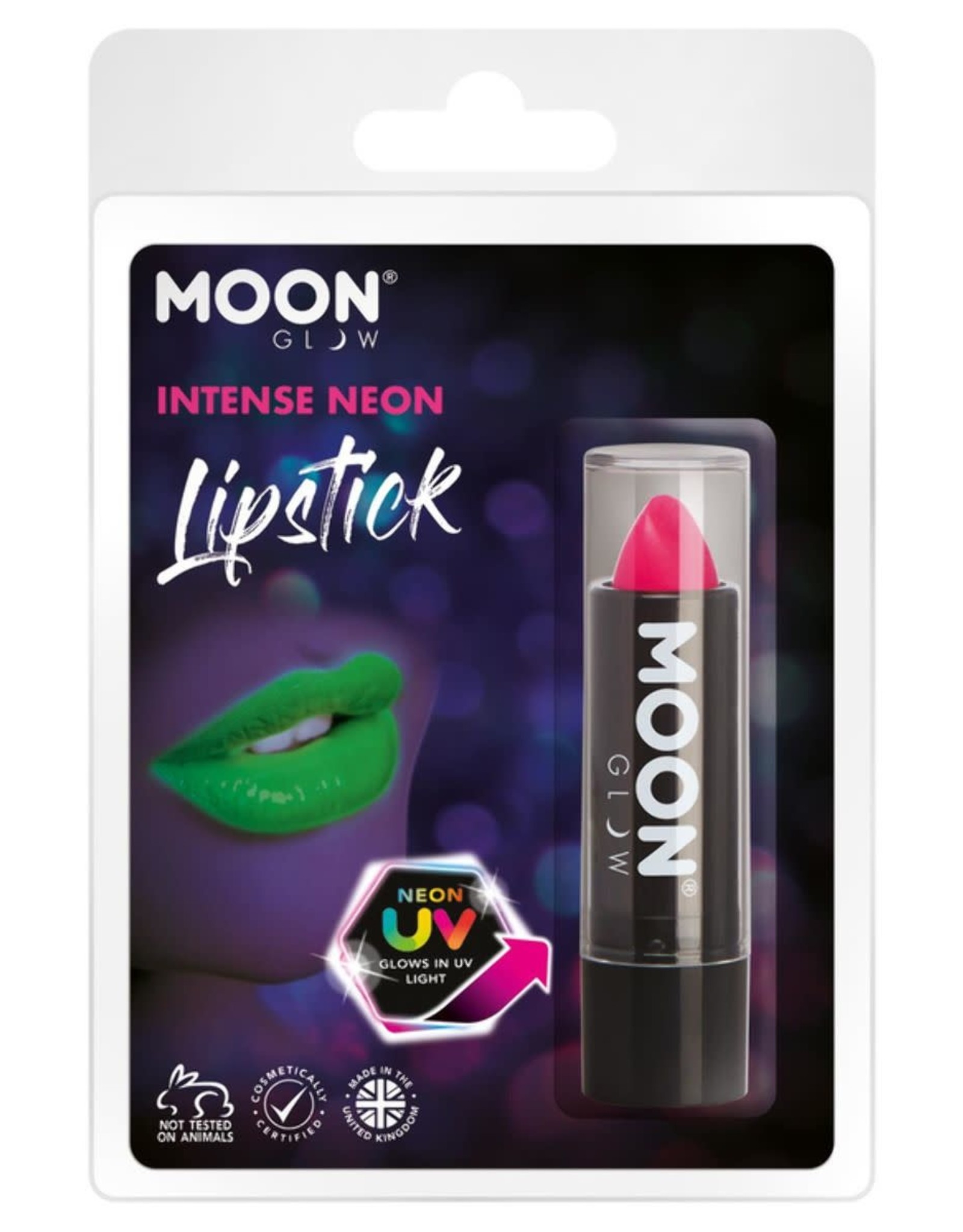 Moon Glow Pastel Neon UV Lippenstift, Pink