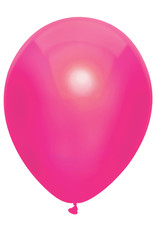 Haza Ballonnen Uni Metallic Hot Pink (30 cm, 10 stuks)