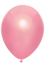 Haza Ballonnen Uni Metallic Roze (30 cm, 10 stuks)