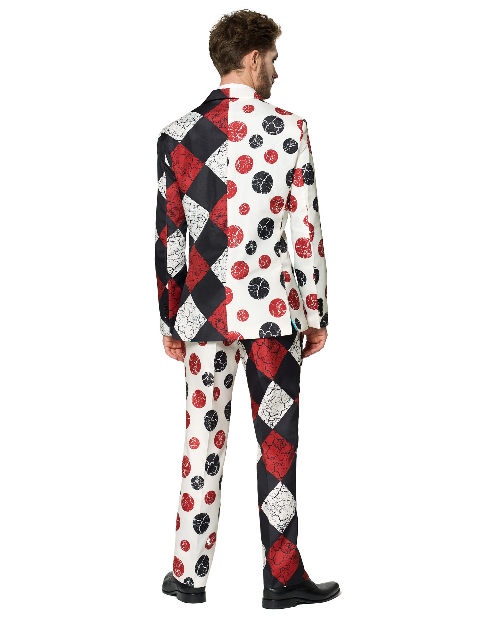 Opposuits Suitsmeister Halloween Red Clown voor Heren