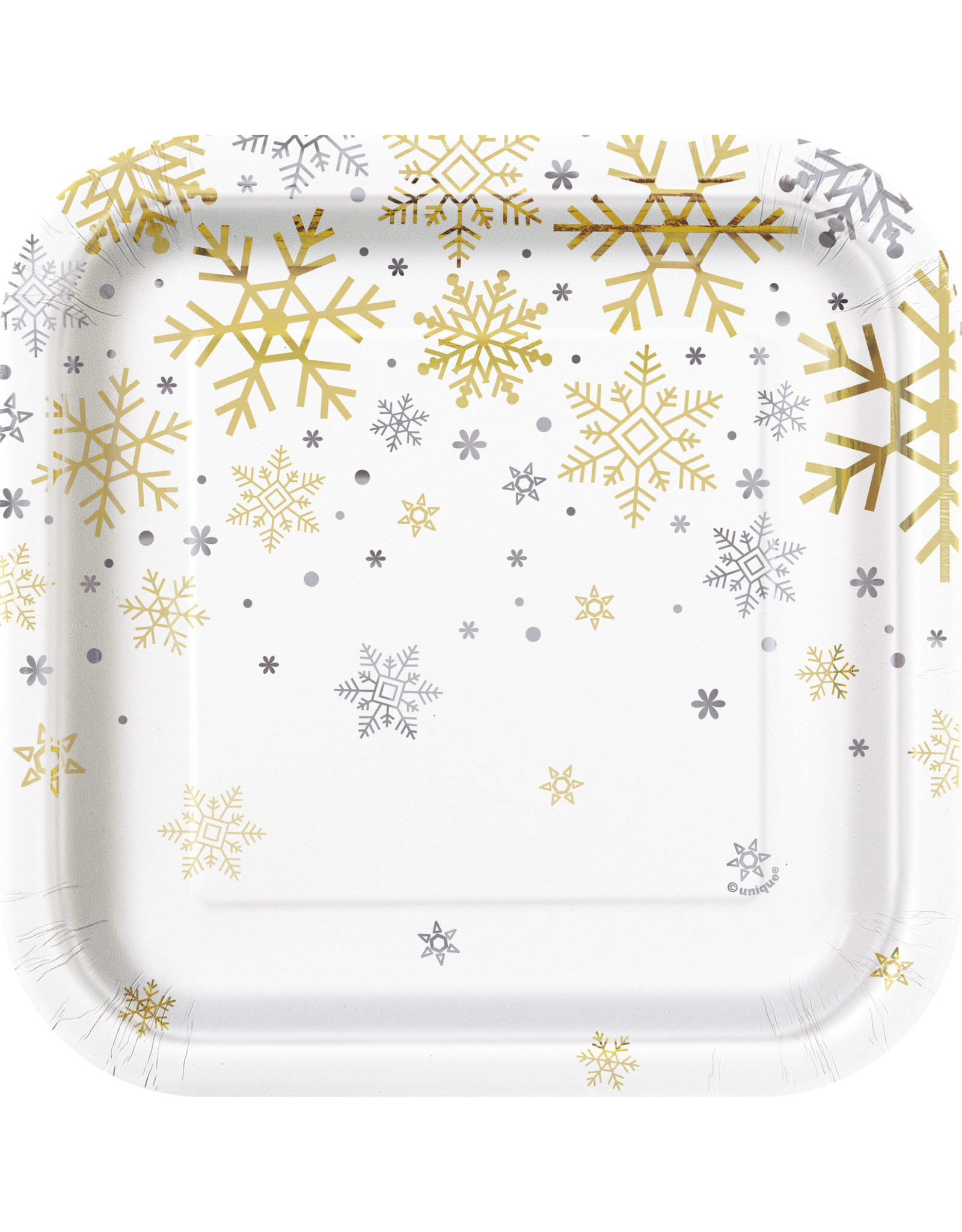 Bordjes Holiday Snowflakes (8 stuks, 18 x 18 cm)