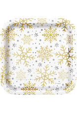 Bordjes Holiday Snowflakes (8 stuks, 23 x 23 cm)