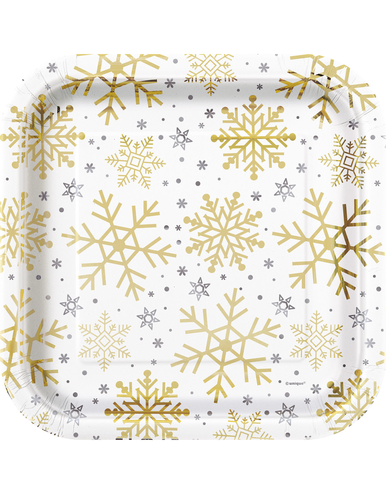 Bordjes Holiday Snowflakes (8 stuks, 23 x 23 cm)