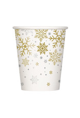 Bekertjes Holiday Snowflakes (8 stuks, 25 cl)