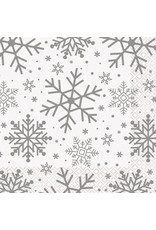 Servetten Holiday Snowflakes (16 stuks, 33 x 33 cm)