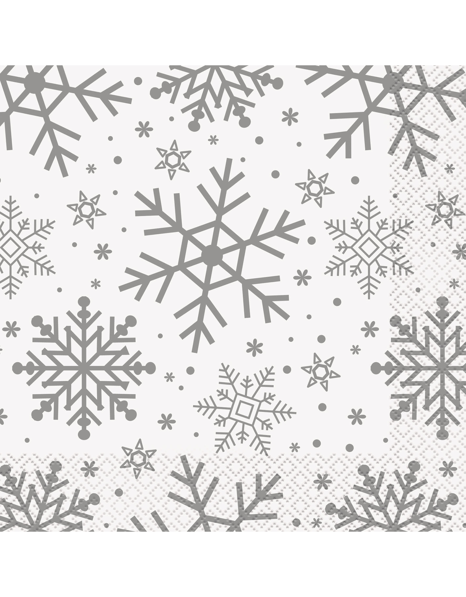 Servetten Holiday Snowflakes (16 stuks, 33 x 33 cm)