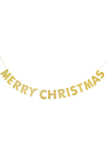 Letterslinger Merry Christmas, Glitter Goud