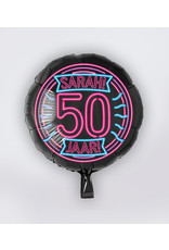 Neon Folie Ballon - Sarah 50 jaar