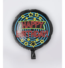 Neon Folie Ballon - Happy Birthday