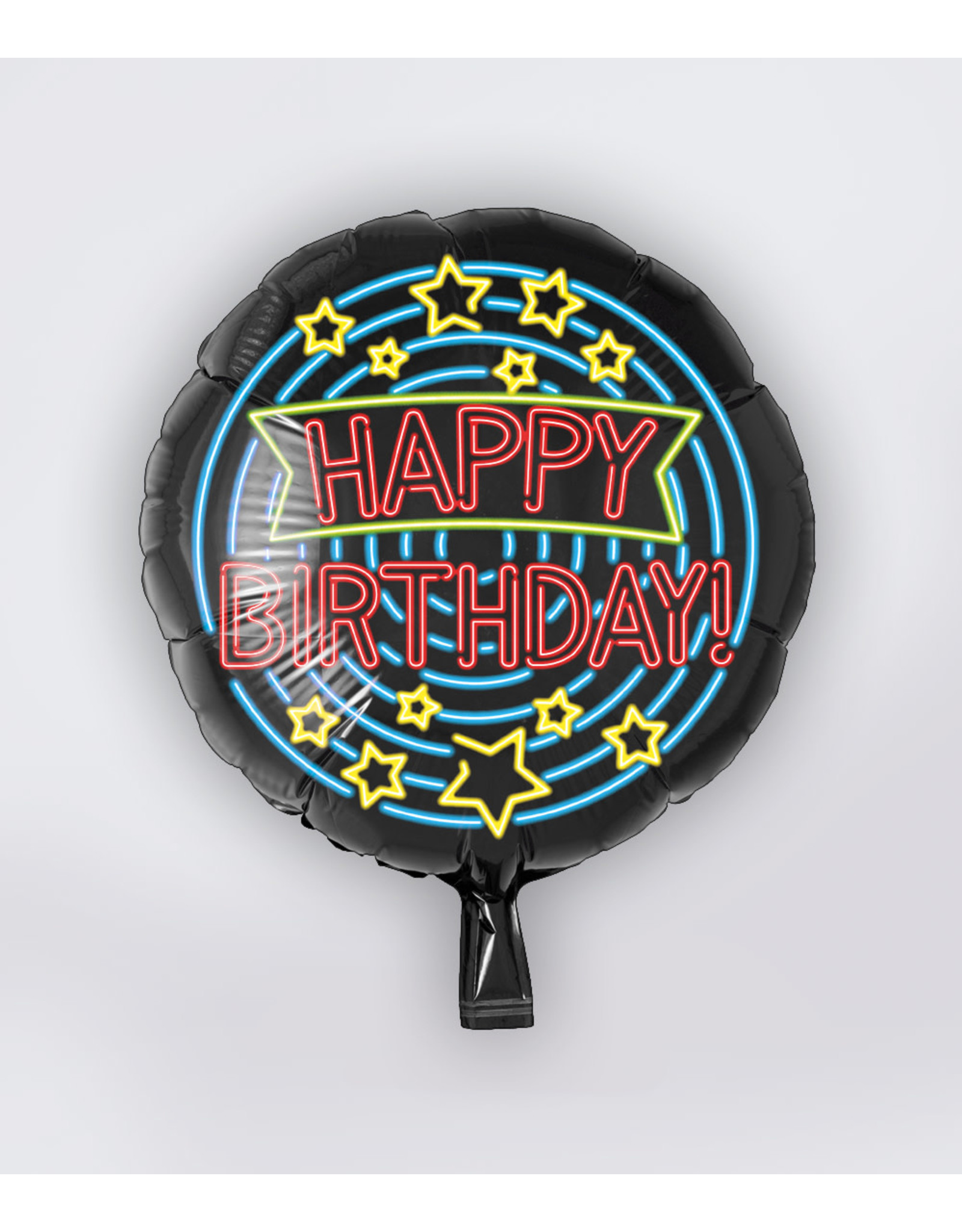 Neon Folie Ballon - Happy Birthday