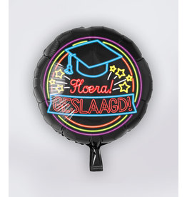 Neon Folie Ballon - Geslaagd School