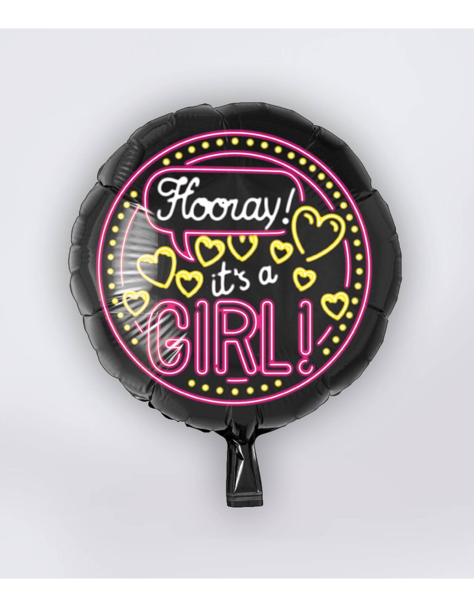 Neon Folie Ballon - It's a Girl