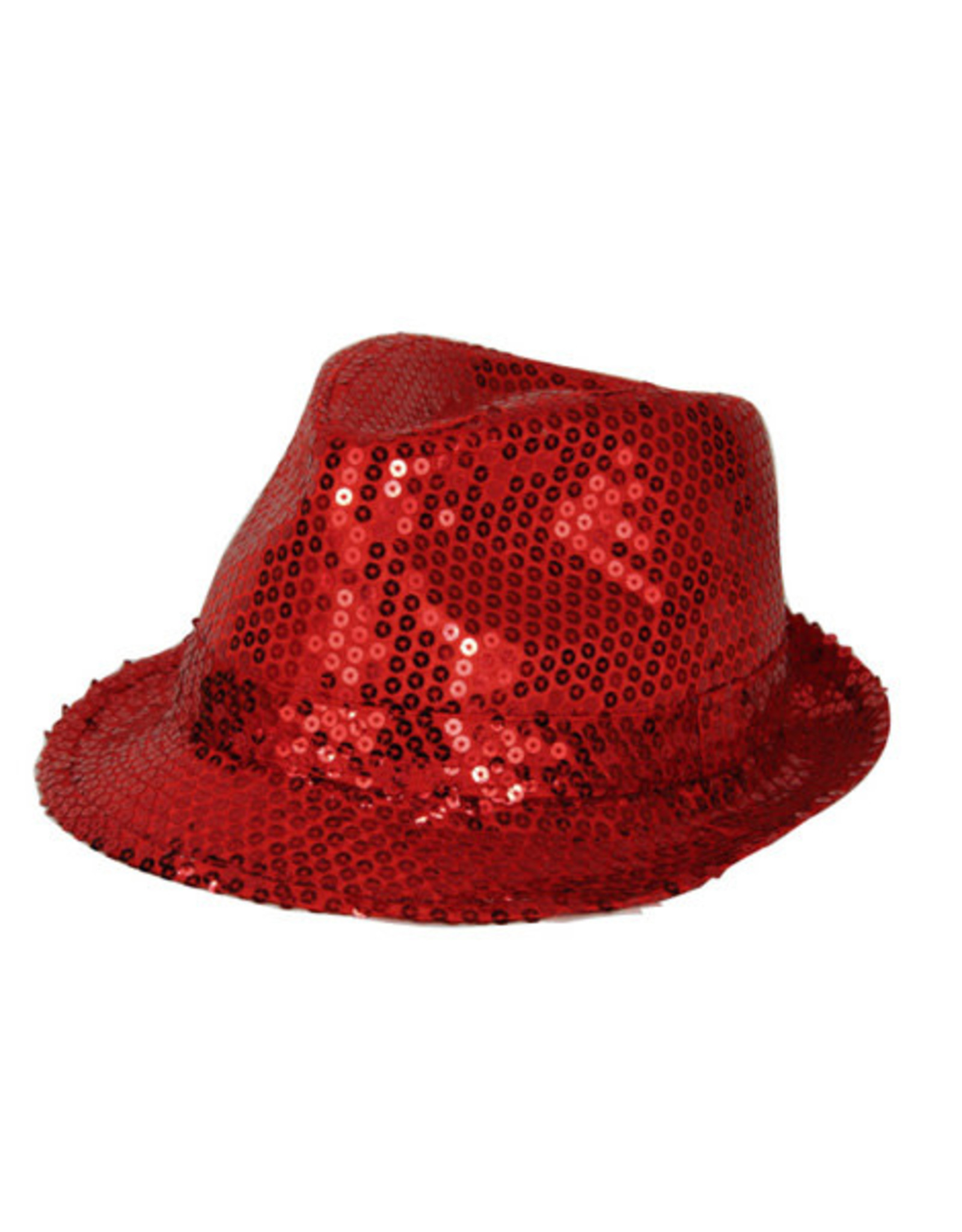 Hoed Funk Sequin Rood