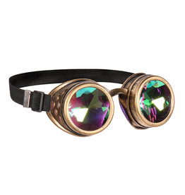 Steampunk Bril Prisma, Goud