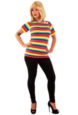 T-Shirt Regenboogprint Dames