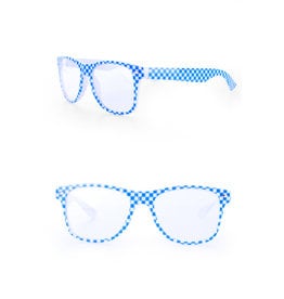 Bril Oktoberfest Blauw/Wit
