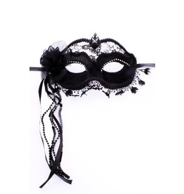 Oogmasker met Kant, Zwart