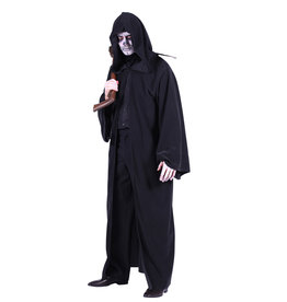 Cape met Capuchon Fantasy, Zwart (154 cm)