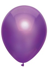 Haza Ballonnen Uni Metallic Paars (30 cm, 100 stuks)