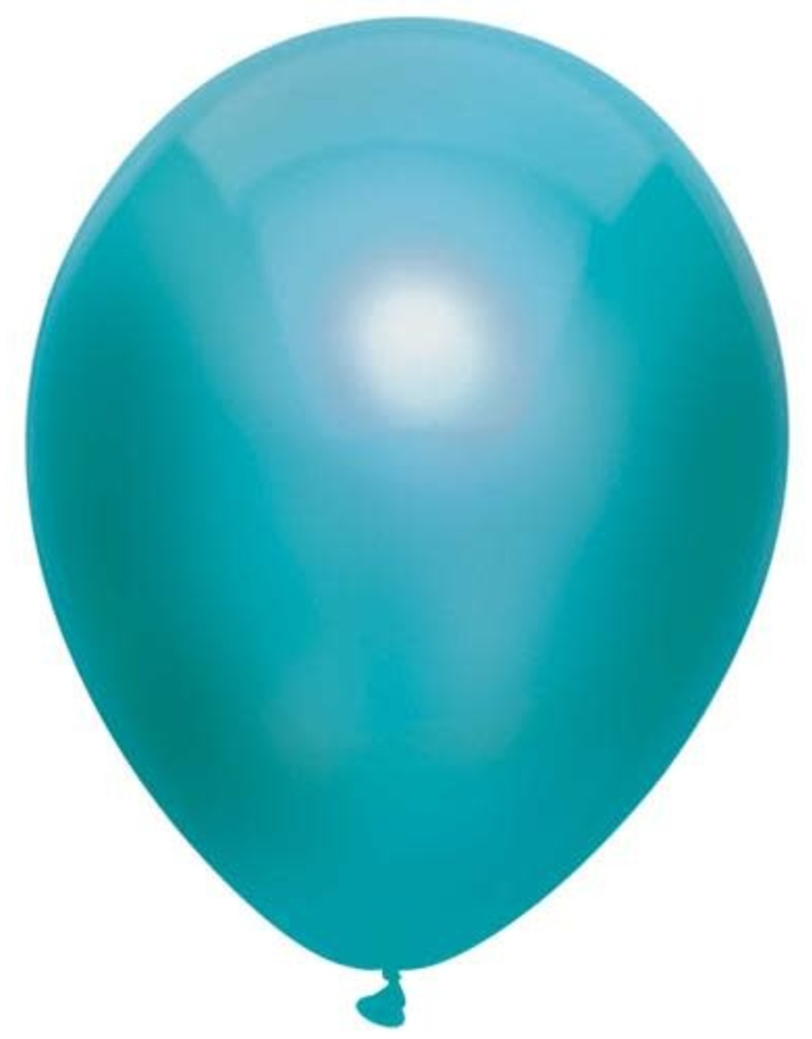 Haza Ballonnen Uni Metallic Groenblauw (30 cm, 100 stuks)