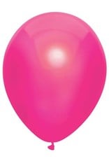 Haza Ballonnen Uni Metallic Hot Pink (30 cm, 100 stuks)