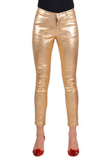 Stretchbroek Metallic, Goud