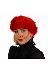 Haarband Pluche, Rood