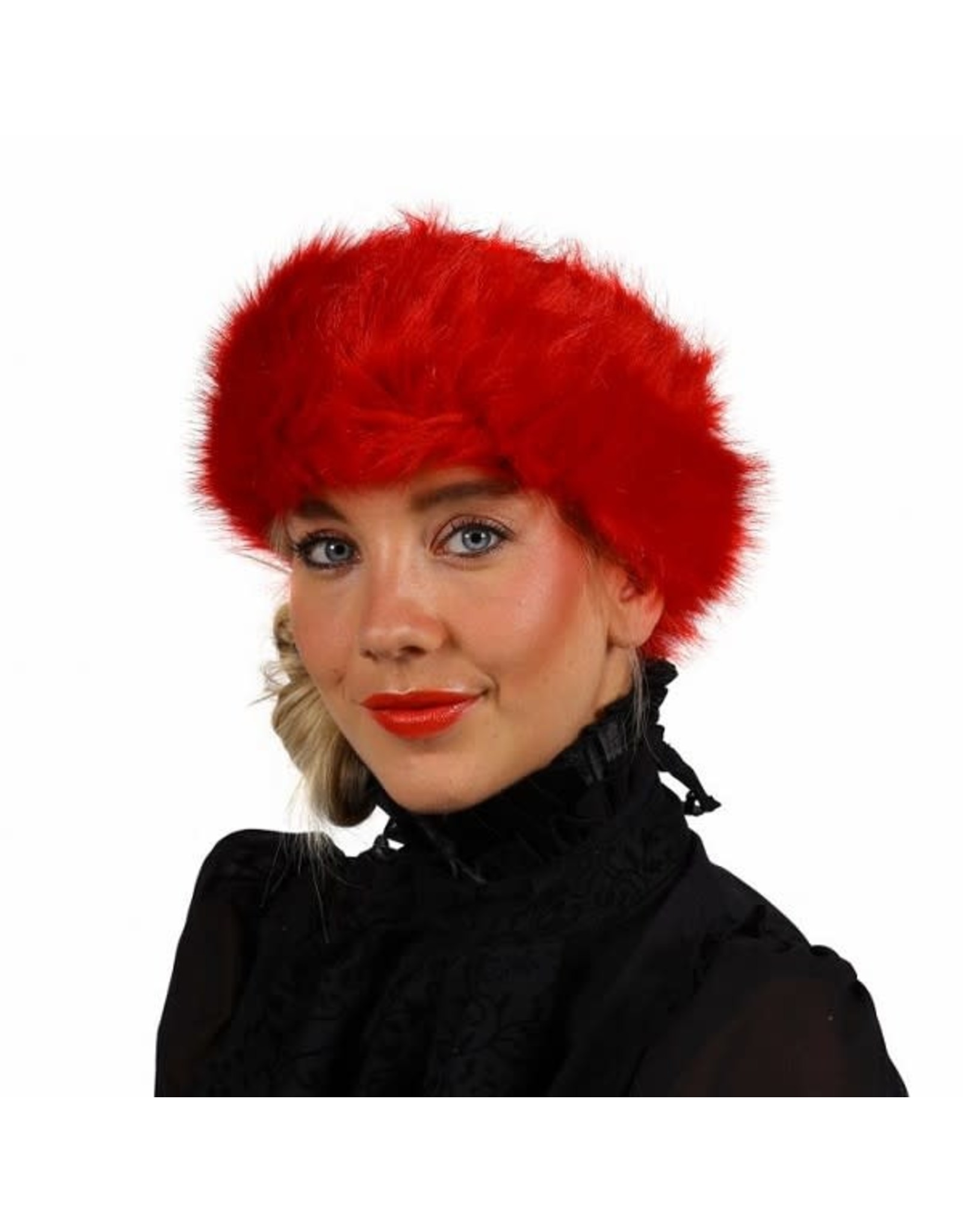 Haarband Pluche, Rood