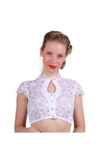 Dirndl Blouse ''Gizelle'', Wit