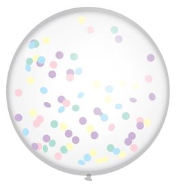 XL Confettiballon Perfect Pastels (60 cm)