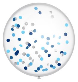 XL Confettiballon Sky Blue (60 cm)