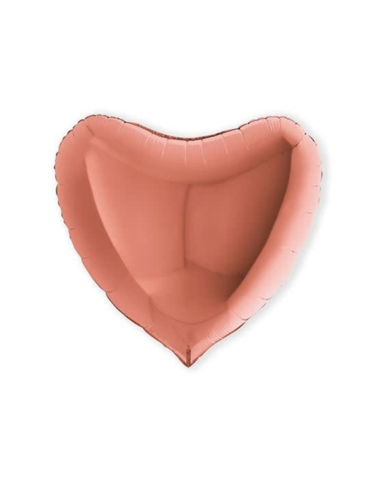 Folieballon Hart Roségoud (91 cm)