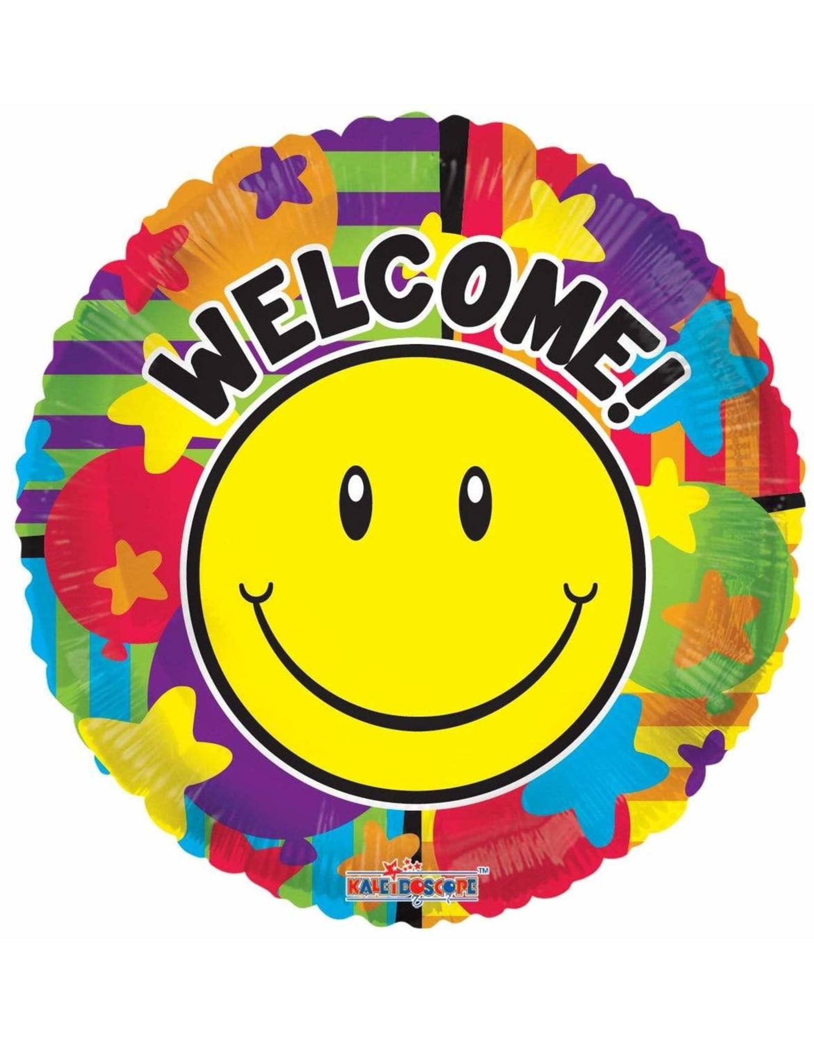 Folie Ballon Welcome Home met Smiley (45 cm)