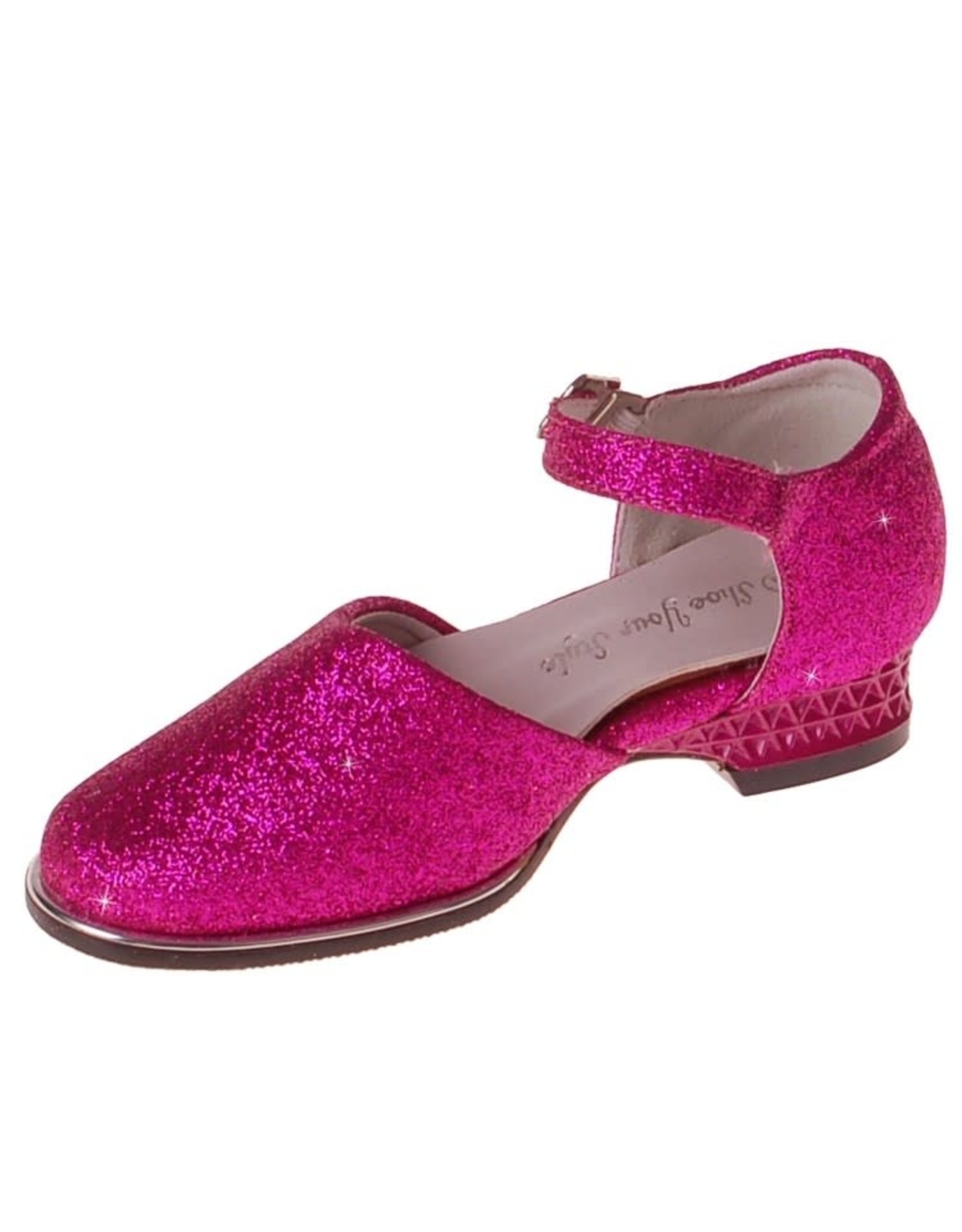 Galaschoen Meisjes Fuchsia met Glitters