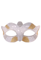 Masker Wit met Goud en Zilver