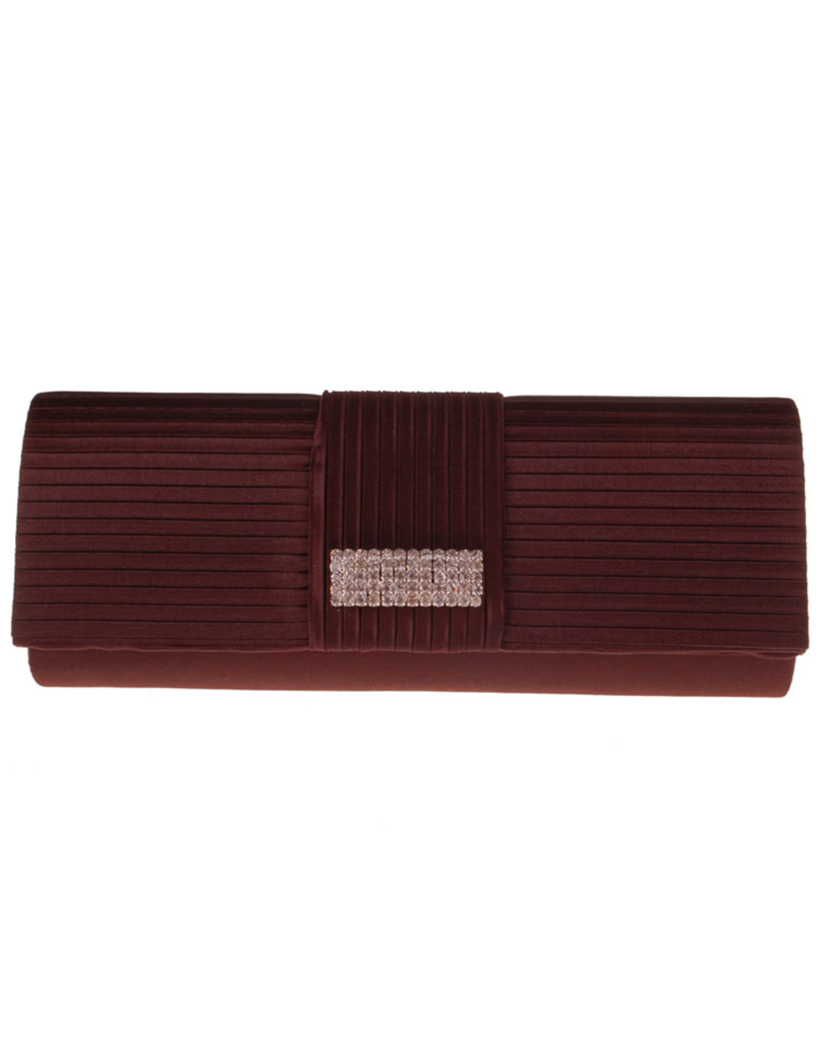 Avondtasje Bruin met Strass Steentjes