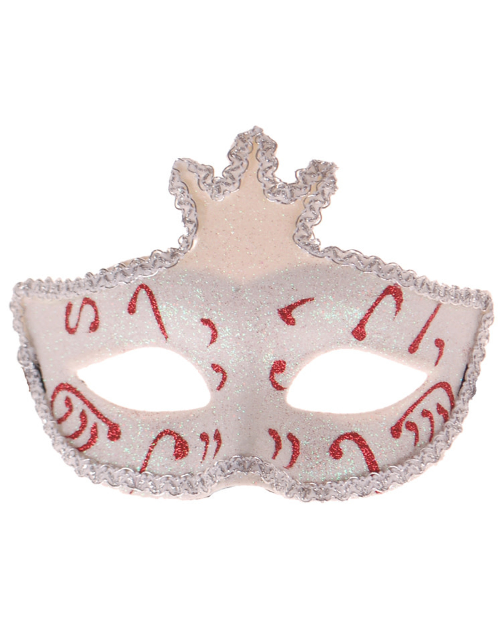 Masker Wit Glitters